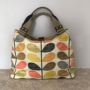 EUC Orla Kiely Multi Stem Scribble Shoulder Bag Purse